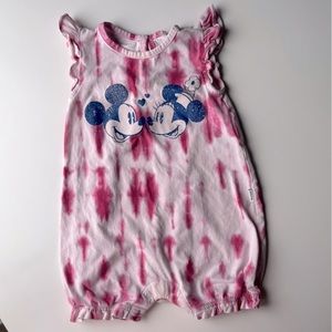 Baby Gap Disney girls Minnie and mickey summer romper size 18-24 months EUC